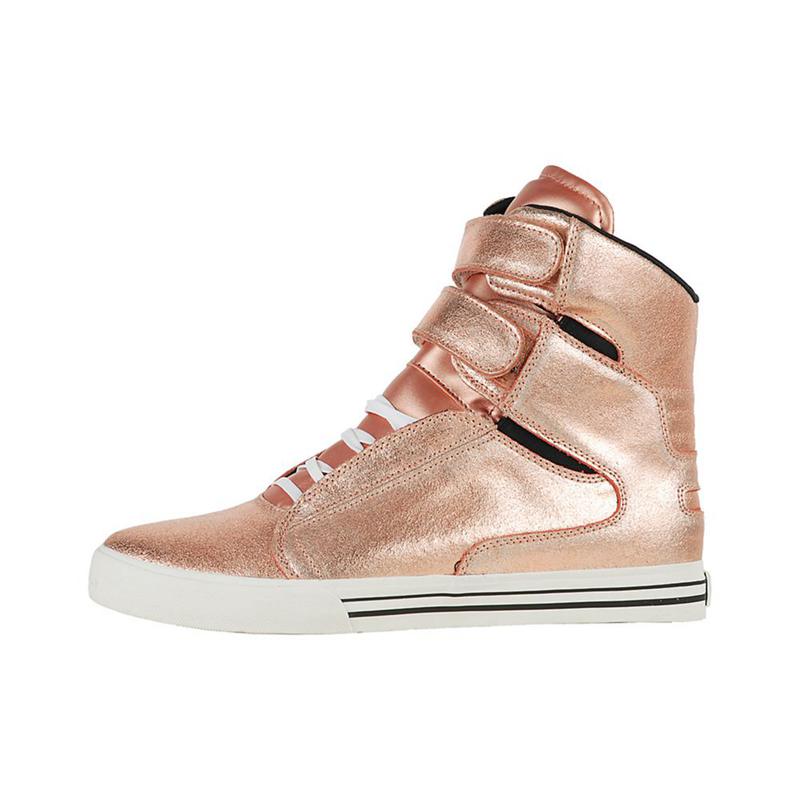 Supra TK SOCIETY Sneaker High Damen Rosa Gold Online Kaufen MPBVH2398